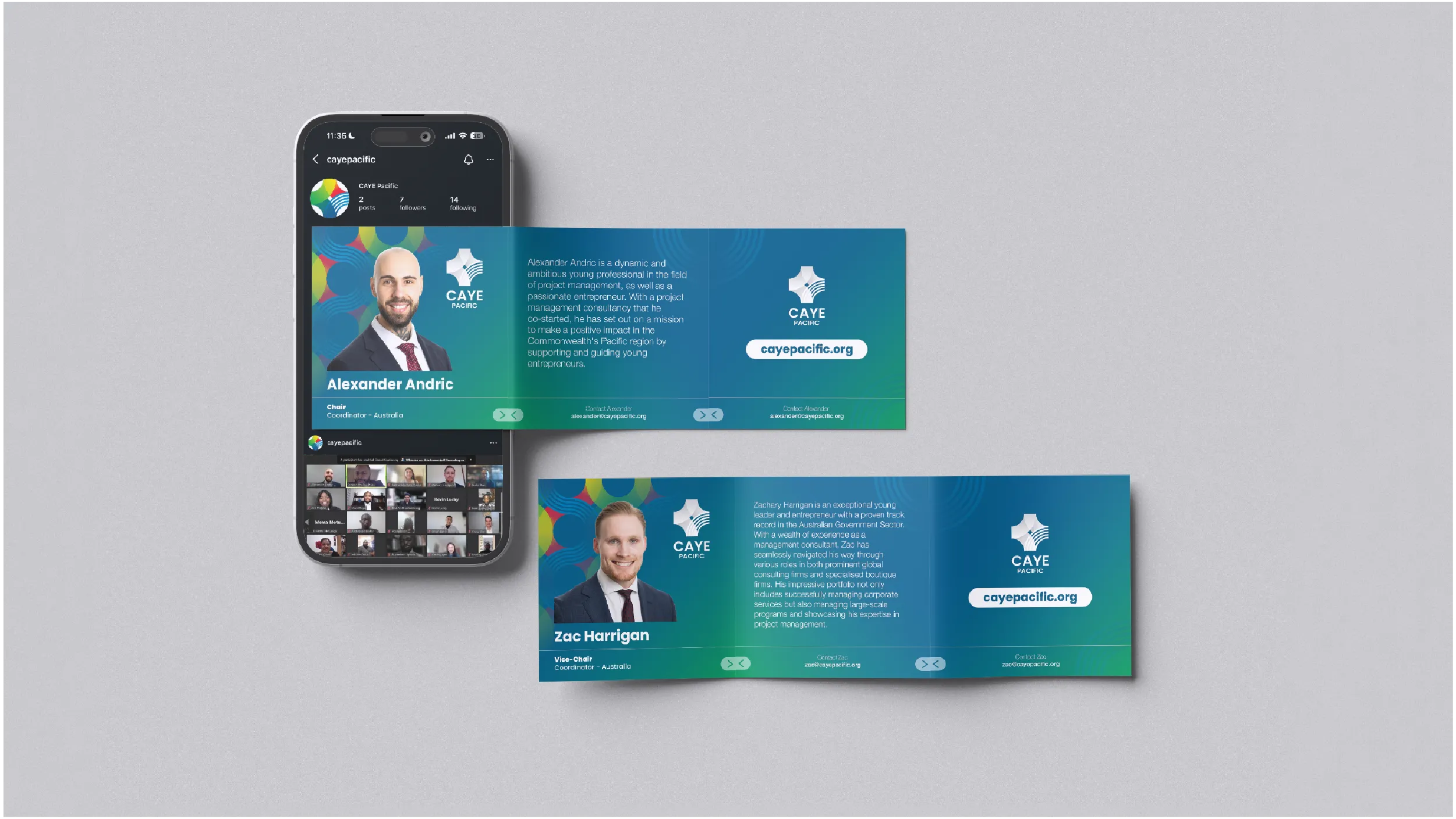 Commonwealth Alliance of Young Entrepreneurs (CAYE) Pacific | rand identity and website for the Commonwealth Alliance of Young Entrepreneurs across eleven Pacific nations. Designed by POV NZ (www.pov.nz)